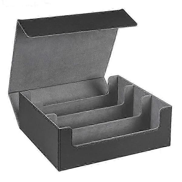 1800+ kortdæksetui til samlekort, magnetisk kortopbevaringsboks Top Side-Loading Deck Case Spil Ca