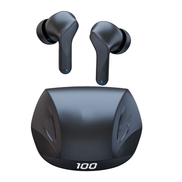Trådløse Gaming Ørepropper Bluetooth 5.0 Støyreduserende Stereolyd Lav Latens Digital Display Hodetelefoner
