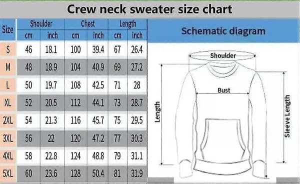 【02】Efterår Herre Crewneck Grim Juletrøje Blød Behagelig Stilfuld Løs Pasform Efterår Vinter M