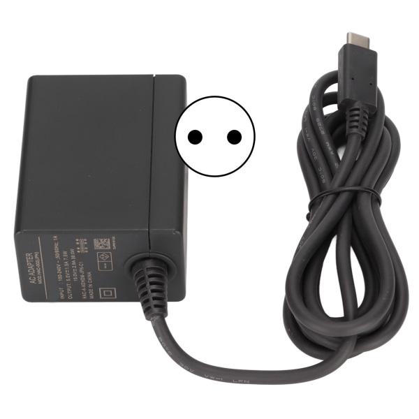 För Switch Power Adapter Bärbar snabbladdning spelkonsol AC Adapter för Switch 100‑240VEU Plug-W