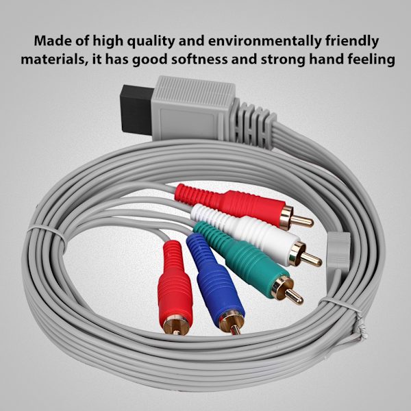 High Definition AV Audio Video Adapter HDTV Komponentkabel Wire til Wii U Spilsystem