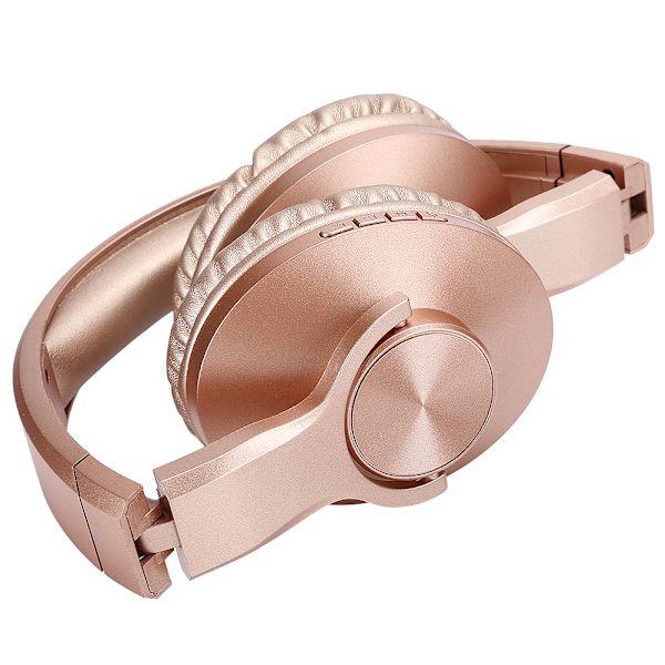 BT602 Kevyt Langaton Bluetooth 4.2 Pelikorvanappi ABS On-Ear Kuulokkeet Stereo Kulta