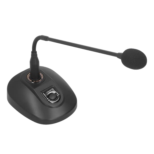 Desktop Gooseneck Mikrofon Kablet Kardioid Mikrofon til Broadcasting Konference US Stik 100‑240V