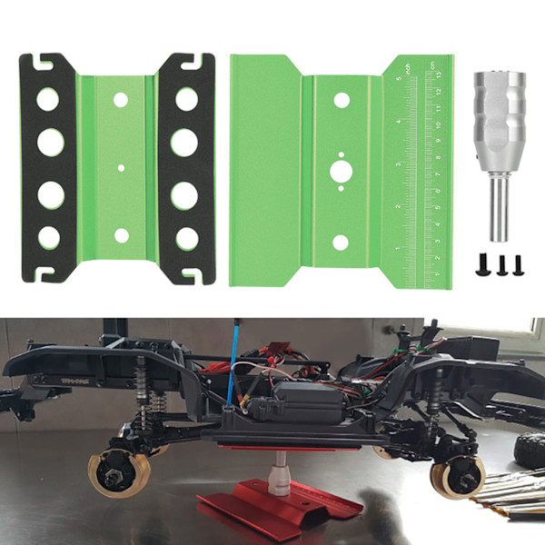 Rotationsreparationsplattform, arbetsställ för 1/8 1/10 RC-modellbil (grön)