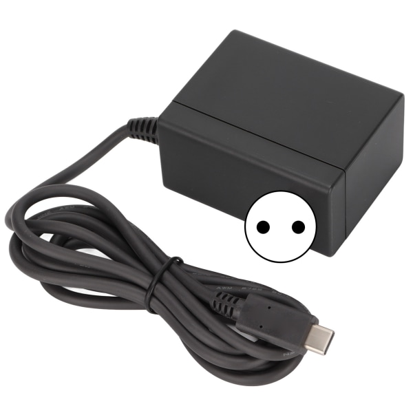 Strømadapter til Switch, Bærbar Hurtig Opladning Spilkonsol AC Adapter til Switch 100‑240VEU Stik