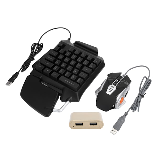3 kpl langallinen näppäimistö ja hiiri muuntaja USB universaali Androidille, iOS:lle