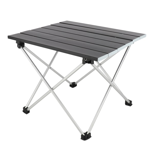 Ultrakevyt kannettava alumiiniseoksesta taitettava pöytä itse ajava grilli retkeilypöytä - musta (tuotekoko 39,5*35*32cm kokoontaitettava säilytyskoko