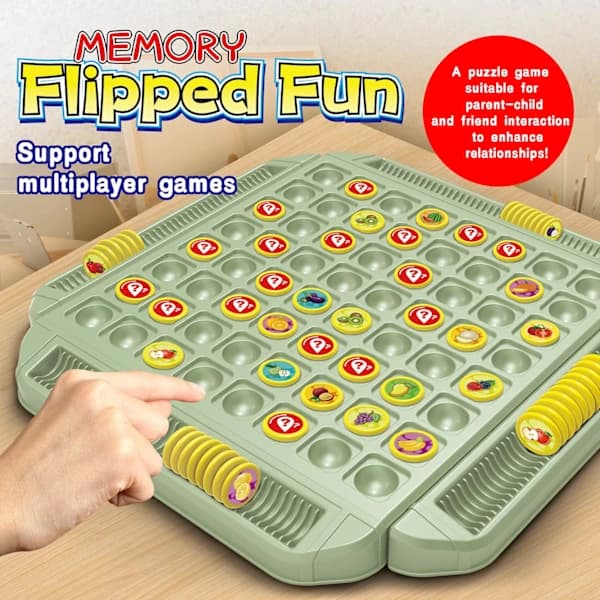 Fruit Flip Chess Memory Match Challenge Chess Game Strategy Board Game Logical Thinking Cognitive Interactive Toys for Parents and Children G