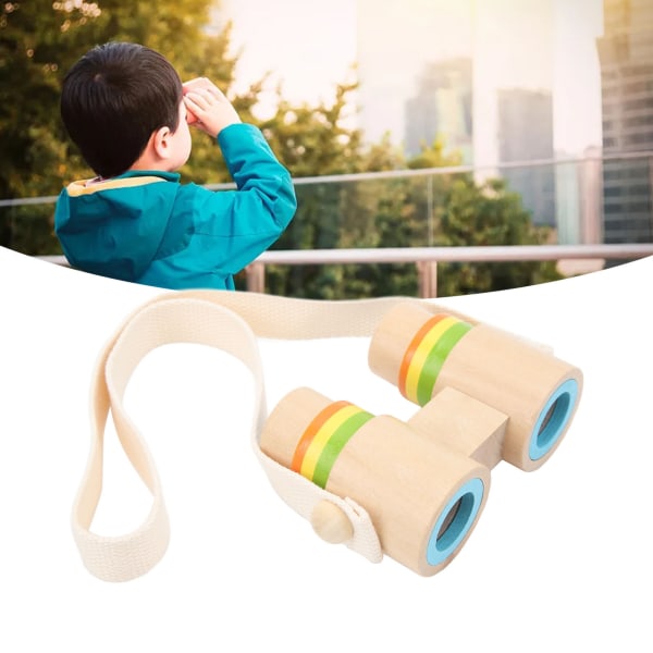Trekikkert for barn Klar linse hengende stropp Bærbart kikkertteleskop for utendørs bruk Fargerik