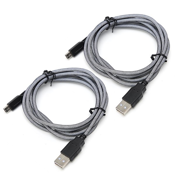 2 st 1,5 m PVC värd Micro USB laddningskabel Hållbar passform för Nintendo New 3DSXL NDSi 2DS