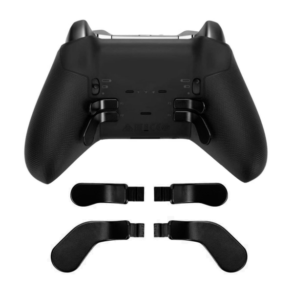 4 STK-kontrollerpadler Reservedeler i rustfritt stål for Xbox One Elite-kontroller Series 2 Model 1797 Black