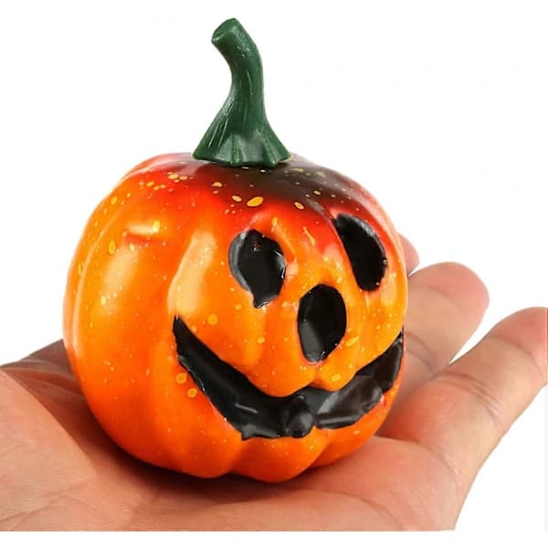 Halloween gresskar mini kunstig skum gresskar dekorasjon hjem og hage, 5,5 cm