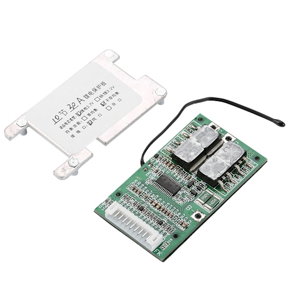 36V 30A Litiumbatterihanteringssystem (BMS) Skyddskort för 10S 3.7V Li-ion-celler
