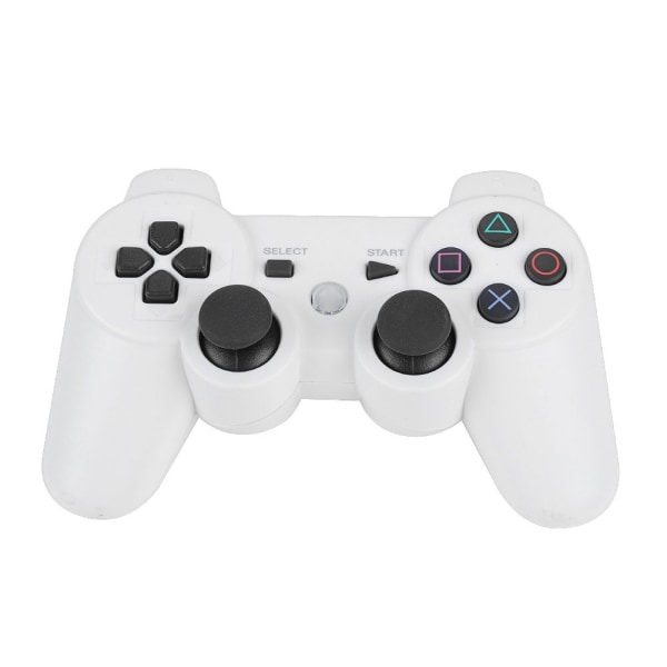 Trådløs Bluetooth Gamepad Spilkonsol Fuldt udstyret Spilhåndtag Til PS3 (Hvid)