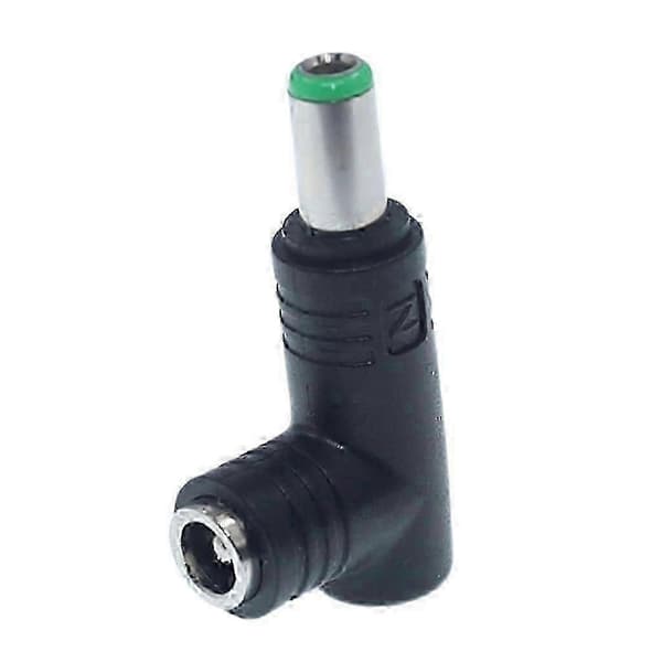 1 STK 5,5x2,5 mm hunstik til hanstik 90 graders DC-strømstikadapter 6.3x3.0mm