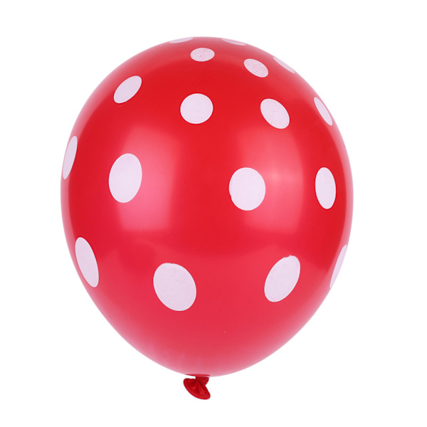 32-osainen Polka Dot -lateksipallosetti syntymäpäiville, kihlajaisille ja häille (Malli #1)