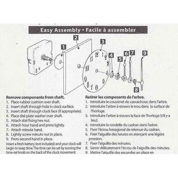 Long 450mm Hands High Torque Clock Movement Mechanism for Large Wall Clocks Silver