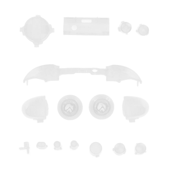 Full Buttons Mod Kits set Täysi liipaisinmoduulisarja XBOX-sarjalle X XBOX-sarjan S-ohjaimelle Läpinäkyvä valkoinen