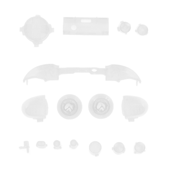 XBOX Series X S Controller Fuld Knapper Mod Kit Trigger Modul Sæt Transparent Hvid