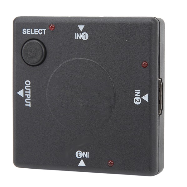 3 in 1 Out Switcher 1080P HD Multimedia Interface Splitter Adapter Video Converter kannettavalle tietokoneelle- W