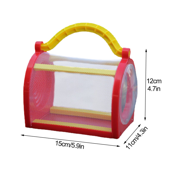 (Grøn) Bærbart Insektbur til at observere naturen, sommerfuglebur, guldsmede og pastoral cricket sjov