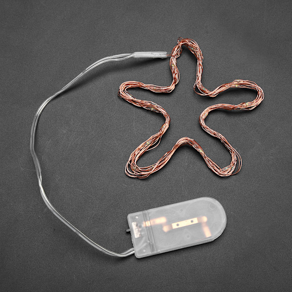 3M 30 LED Koppartråd Batteridrivna Fe-Ljus för DIY Jul- och Bröllopsdekoration (Flerfärgad)