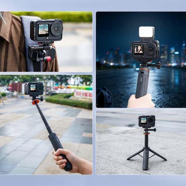 Action Camera Protective Cage Compatible with DJI Osmo Action 6 Lightweight ABS Frame with Magnetic Quick Release