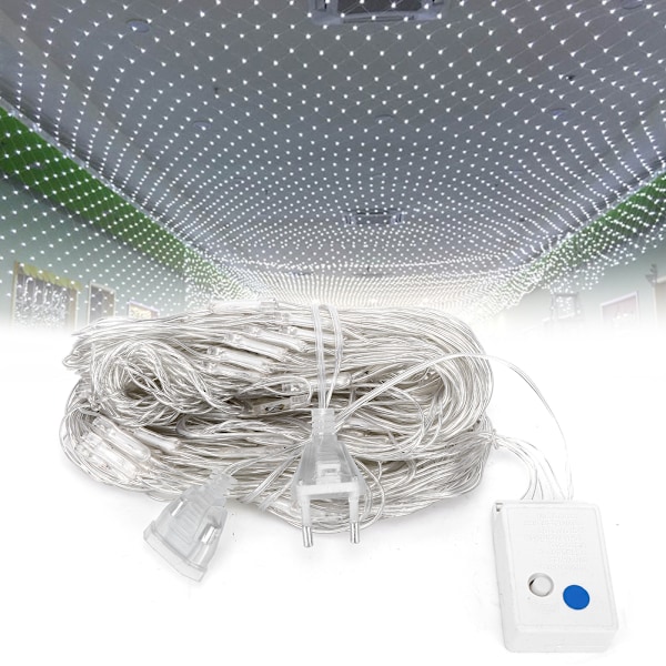 2x2m 144 LED Dekorativa Nätlampor - Mångsidiga Inomhus/Utomhus Stränglampor för Festliga Firanden