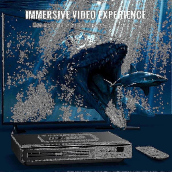 Blu-ray DVD Player with Remote Control and HDMI Cable for TV, including Cleaning Cloth