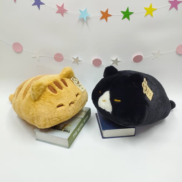 [02]45 cm Snotty Bear & Cat Plysjpute, Grå