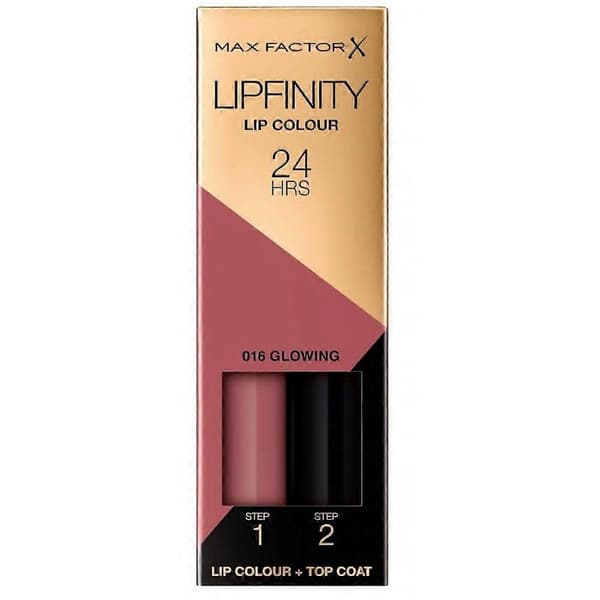 【02】Lipfinity Liquid Two Step læbestift en 016 Glowing