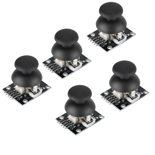 5 kpl Kaksoisakselin joystick-moduuli PS2-pelikonsolin ohjaimelle, peliohjaimen ohjausvivun anturi Arduinoa varten