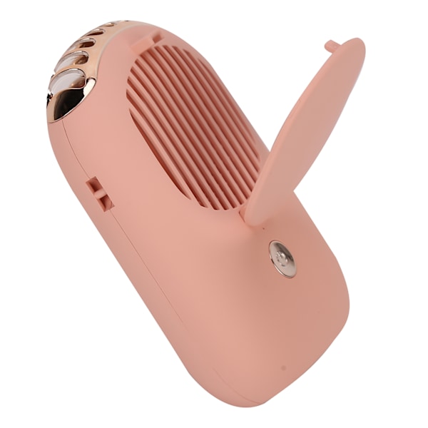 USB Makeup Fan Mini Håndholdt Mute Desktop Fan Hals Fan for Hjemmekontor Sovesal Utendørs Rosa