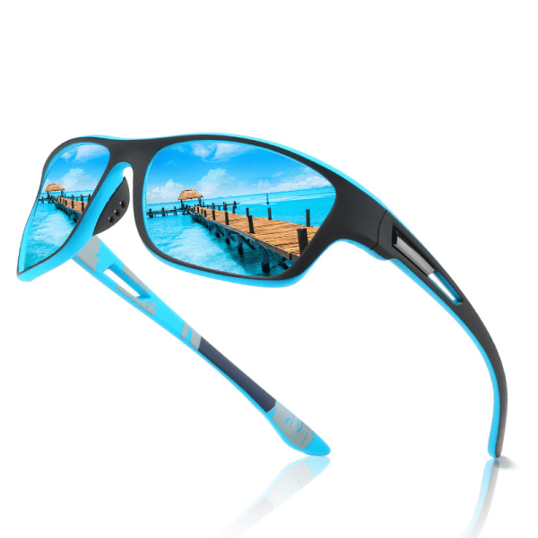Polarisoidut miesten aurinkolasit Urheilulasit kalastus pyöräily UV400 Polarisointilasit miehille naisille TR90