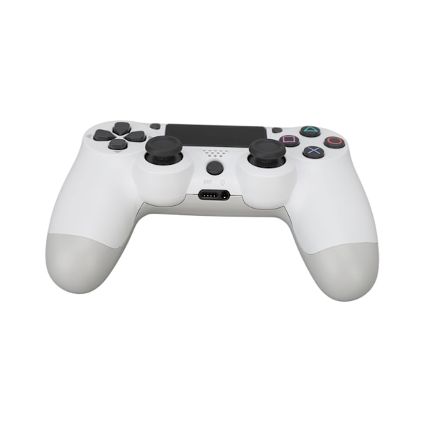 Trådløs Spilkonsol Multifunktionel Dobbelt Vibration Bluetooth Gamepad til PS4 Spilkonsoller Hvid