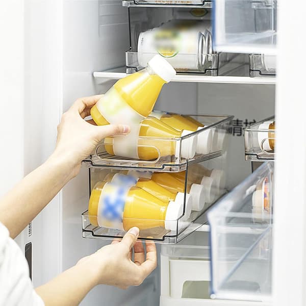 Can Holder for Refrigerator and Kitchen Cabinets, Can Rack for Refrigerator Storage of Drink Cans, Stackable Plastic Can Dispenser, Drink Can, Fruit Snack