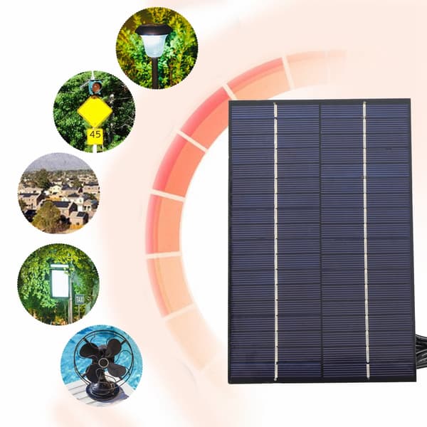 4.2W 18V Bærbar Polykrystallinsk Solcellepanel DIY Strømlader