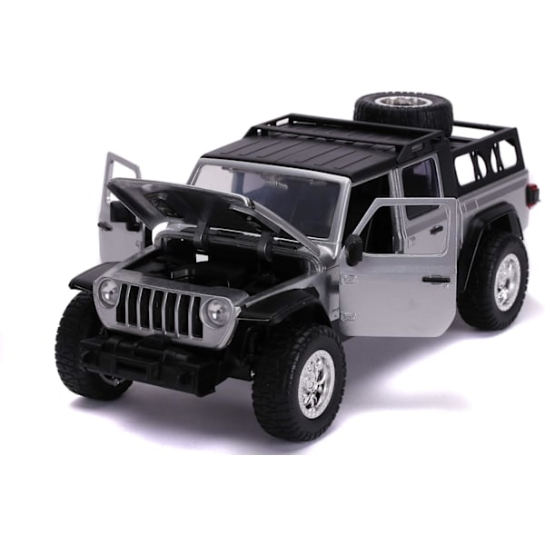 Snabb och Furious Jada Hollywood Rides Fast 7 Furious Jeep 2020 1:24 Diecast Fordon, Grå