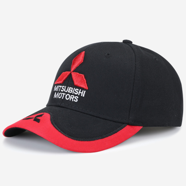 Hat bil standard hat racerkasket baseballkasket mænd og kvinder udendørs solhat peak cap 4S butiksgave sportskasket（Sort