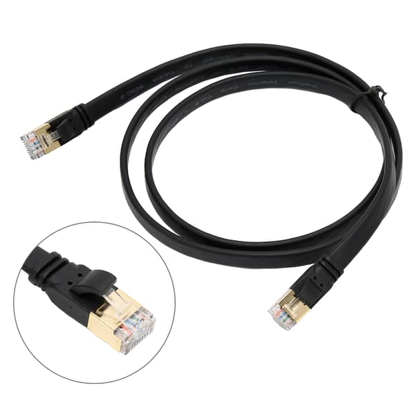 Cat8 Ethernet -kaapeli 1M 40Gbps 2000MHz Nopea Internet-kaapeli PC:lle PS5 PS4 PS3