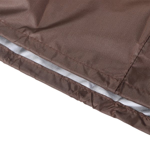 Puutarhan vedenpitävä UV-suojattu terassilaatikon kansi säilytyslaatikon suojakansi 123x62x55cm (Kahvi)