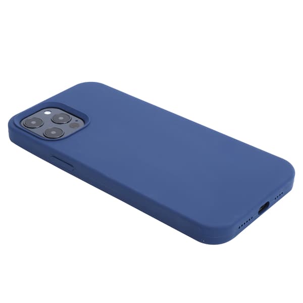 iPhone 12 Pro Max Flytande Silikon Stötsäkert Skyddsfodral Blå