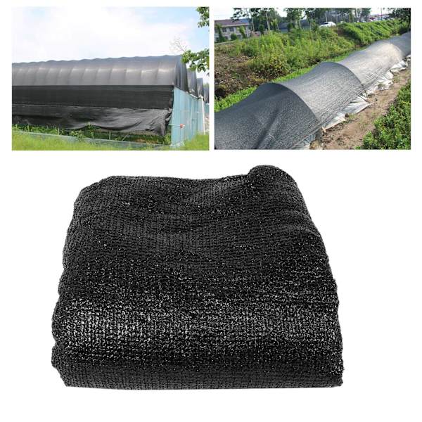 Skuggväv Solskydd Dammtät Solskyddsskydd Växthus Balkonggård Solskyddsförsörjning 2 x 2m Svart 6 Stygn