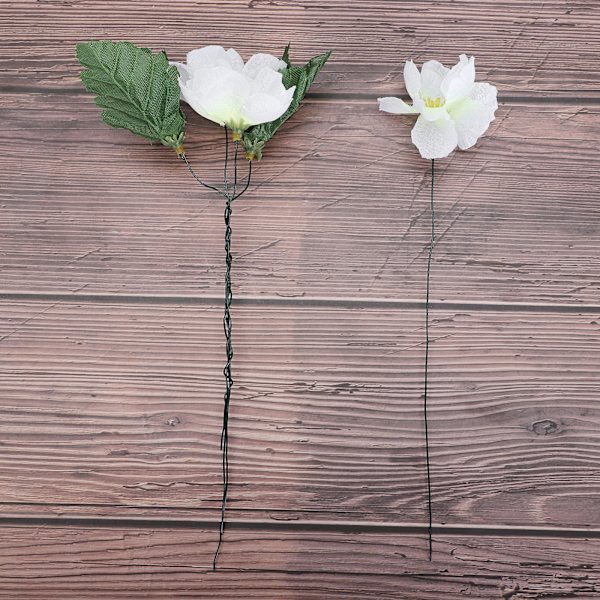DIY håndværk jern wire fastgjort blomster wire - grøn wire bundt 22 35 meter