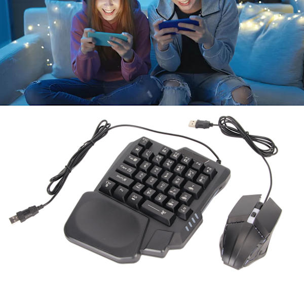 Trådløst Tastatur og Mus Konverteringssett Plug and Play Høy Sensitivitet Mobilspill Konverteringsadapter for Android for Harmony