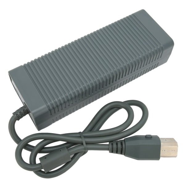 Strømforsyning for Xbox 360 Spillkonsoll, Strømadapter Lader med Strømkabel 185‑265VAU Plugg