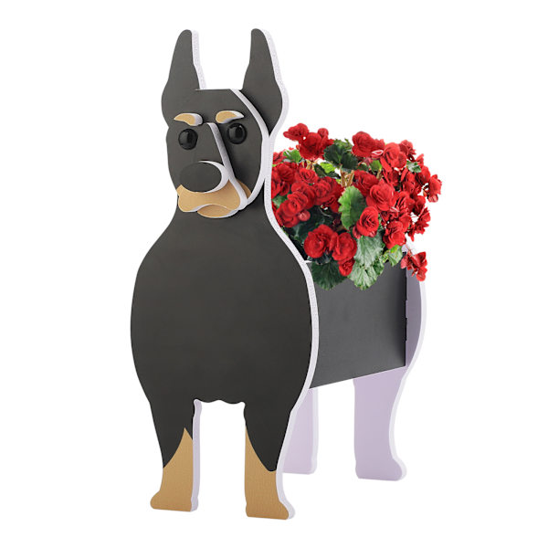 (Doberman Planter-Liten) Unik Husdjursplanter Hundplanter