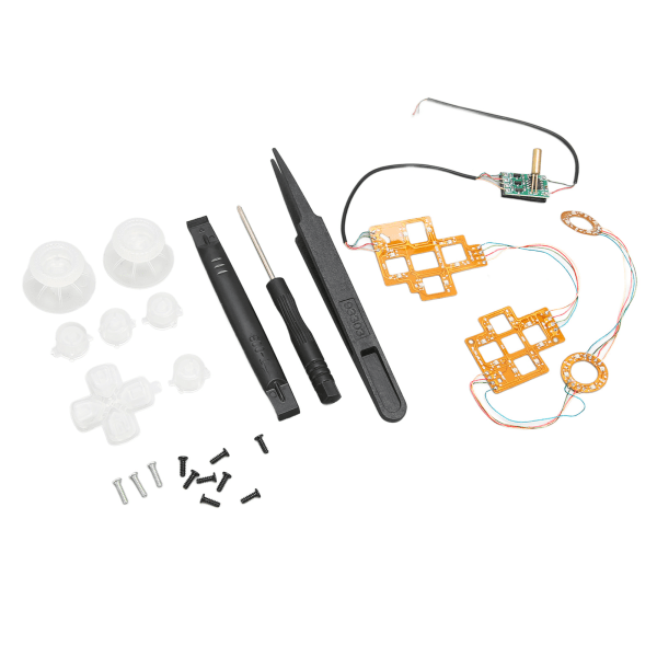 Face Buttons LED Kit Profesjonell DIY LED-belyst knappmodul for PS5-spillkontroller- W