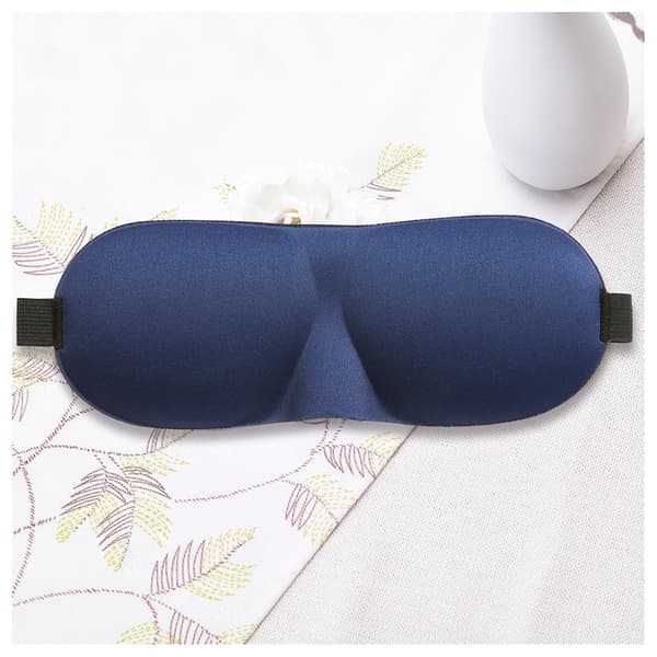 3D Ögonskydd som blockerar ljus Sovskydd Lindrar stress Ögonskydd i polyester Navy Blue