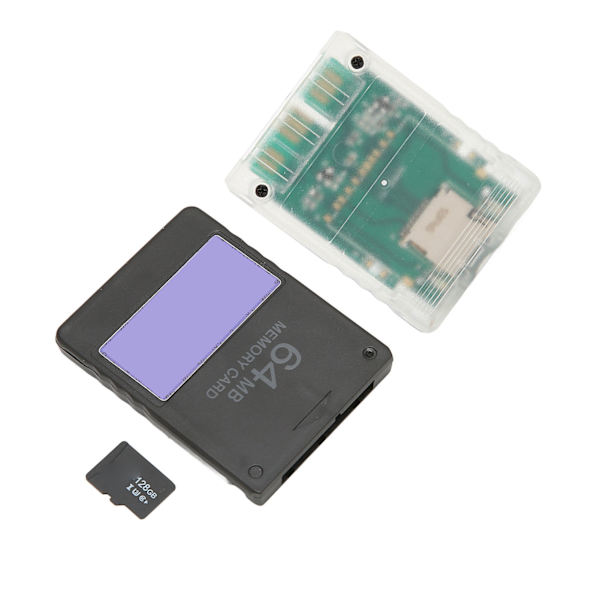 Konsolin kortinlukija Plug and Play ammattimainen kortinlukijan sovitin muistikortilla 128G 64MB FMCBV1.966 PS2 Thinille